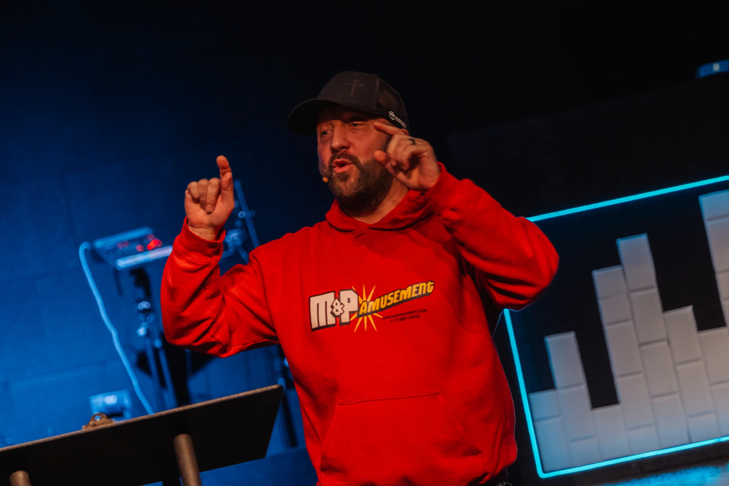Pastor teaching at RealJoy